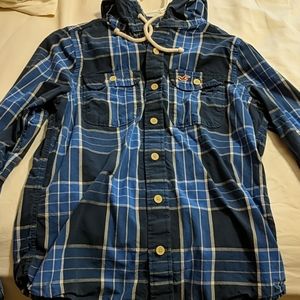 Hollister hooded flannel